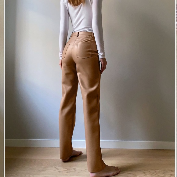 ARITZIA MELINA PANT IN CAMEL - Picture 3 of 7